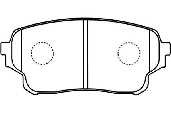 KAVO PARTS Комплект тормозных колодок, дисковый тормоз BP-8527